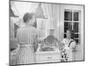 Mother and Daughter Doing Dishes-Philip Gendreau-Mounted Photographic Print