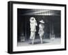 Mother and Daughter Outside a Restaurant-Lincoln Seligman-Framed Giclee Print