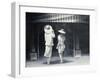 Mother and Daughter Outside a Restaurant-Lincoln Seligman-Framed Giclee Print