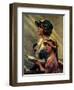 Mother and Daughter Singing in Church-Norman Rockwell-Framed Giclee Print