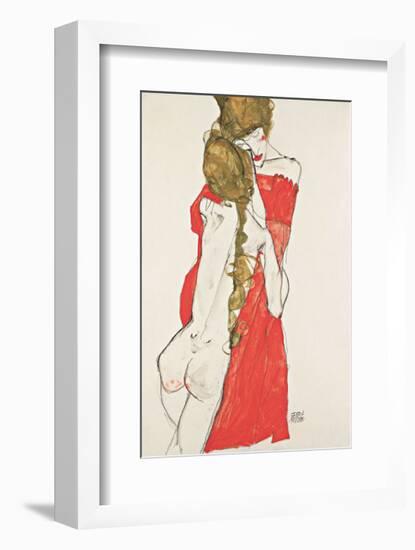 Mother and Daughter-Egon Schiele-Framed Giclee Print