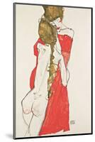 Mother and Daughter-Egon Schiele-Mounted Giclee Print