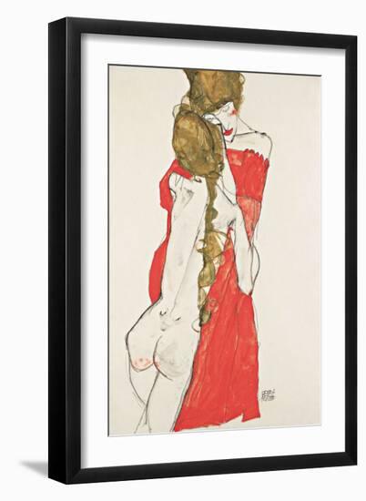 Mother and Daughter-Egon Schiele-Framed Giclee Print