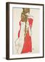 Mother and Daughter-Egon Schiele-Framed Art Print