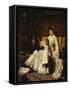 Mother and Daughter-Jan Frederick Portielje-Framed Stretched Canvas