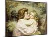 Mother and Daughter-Thomas Benjamin Kennington-Mounted Giclee Print