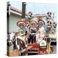 Mother and Daughters as Tourists in Tijuana, Mexico, Ca. 1967-null-Stretched Canvas