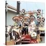 Mother and Daughters as Tourists in Tijuana, Mexico, Ca. 1967-null-Stretched Canvas