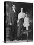 Mother and Father Pose with their Three Year Old Girl, Ca. 1922-null-Stretched Canvas