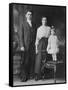 Mother and Father Pose with their Three Year Old Girl, Ca. 1922-null-Framed Stretched Canvas
