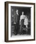 Mother and Father Pose with their Three Year Old Girl, Ca. 1922-null-Framed Photographic Print