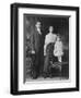 Mother and Father Pose with their Three Year Old Girl, Ca. 1922-null-Framed Photographic Print