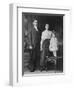 Mother and Father Pose with their Three Year Old Girl, Ca. 1922-null-Framed Photographic Print