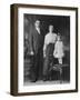 Mother and Father Pose with their Three Year Old Girl, Ca. 1922-null-Framed Photographic Print