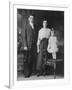 Mother and Father Pose with their Three Year Old Girl, Ca. 1922-null-Framed Photographic Print