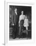 Mother and Father Pose with their Three Year Old Girl, Ca. 1922-null-Framed Photographic Print