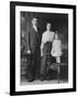 Mother and Father Pose with their Three Year Old Girl, Ca. 1922-null-Framed Photographic Print