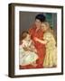 Mother and Sarah with the Baby, 1901-Mary Cassatt-Framed Giclee Print