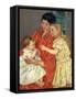 Mother and Sarah with the Baby, 1901-Mary Cassatt-Framed Stretched Canvas