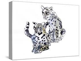 Mother and Son (Arabian Leopards), 2008-Mark Adlington-Stretched Canvas