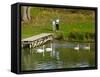 Mother and Son on Saone River, France-Lisa S. Engelbrecht-Framed Stretched Canvas