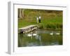 Mother and Son on Saone River, France-Lisa S. Engelbrecht-Framed Photographic Print