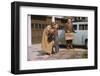 Mother and Son Saying Goodbye-William P. Gottlieb-Framed Photographic Print