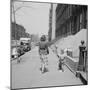 Mother and Son Walking Down Brooklyn Street Together, NY, 1949-Ralph Morse-Mounted Photographic Print