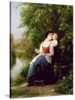 Mother and Son-Fritz Zuber-Buhler-Stretched Canvas