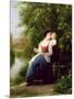 Mother and Son-Fritz Zuber-Buhler-Mounted Giclee Print