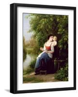 Mother and Son-Fritz Zuber-Buhler-Framed Giclee Print