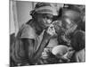 Mother and Starving Children Eating-Terence Spencer-Mounted Photographic Print