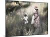 Mother and Two Boys in a Field-Nora Hernandez-Mounted Giclee Print