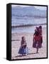 Mother and Two Children Holding Ball of Yarn, Andean Highlands of Bolivia-Bill Ray-Framed Stretched Canvas