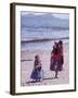 Mother and Two Children Holding Ball of Yarn, Andean Highlands of Bolivia-Bill Ray-Framed Photographic Print