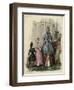 Mother and Two Children in the Latest French Fashions-Jules David-Framed Art Print