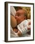 Mother Breast-feeding Her 3 Month Old Baby Boy-David Parker-Framed Photographic Print