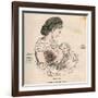 Mother Breastfeeding 19C-A. Demarle-Framed Art Print