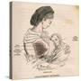 Mother Breastfeeding 19C-A. Demarle-Stretched Canvas