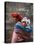 Mother Carries Her Child in Sling, Cusco, Peru-Jim Zuckerman-Stretched Canvas