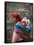 Mother Carries Her Child in Sling, Cusco, Peru-Jim Zuckerman-Framed Stretched Canvas