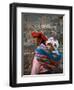 Mother Carries Her Child in Sling, Cusco, Peru-Jim Zuckerman-Framed Premium Photographic Print
