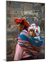 Mother Carries Her Child in Sling, Cusco, Peru-Jim Zuckerman-Mounted Photographic Print