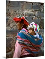 Mother Carries Her Child in Sling, Cusco, Peru-Jim Zuckerman-Mounted Photographic Print