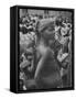 Mother Carrying Her Child During Evangelist Billy Graham's African Crusade-James Burke-Framed Stretched Canvas