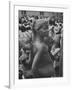 Mother Carrying Her Child During Evangelist Billy Graham's African Crusade-James Burke-Framed Photographic Print