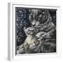 Mother Cat With Kitten-Cherie Roe Dirksen-Framed Giclee Print