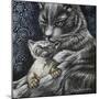 Mother Cat With Kitten-Cherie Roe Dirksen-Mounted Giclee Print