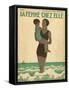 Mother, Child, Seaside-B Baucour-Framed Stretched Canvas