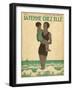 Mother, Child, Seaside-B Baucour-Framed Art Print